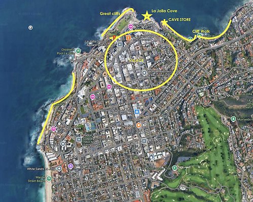 LA JOLLA - cliff walk, cove